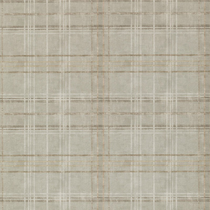 Mulberry Wallcovering Shetland Plaid Woodsmoke
