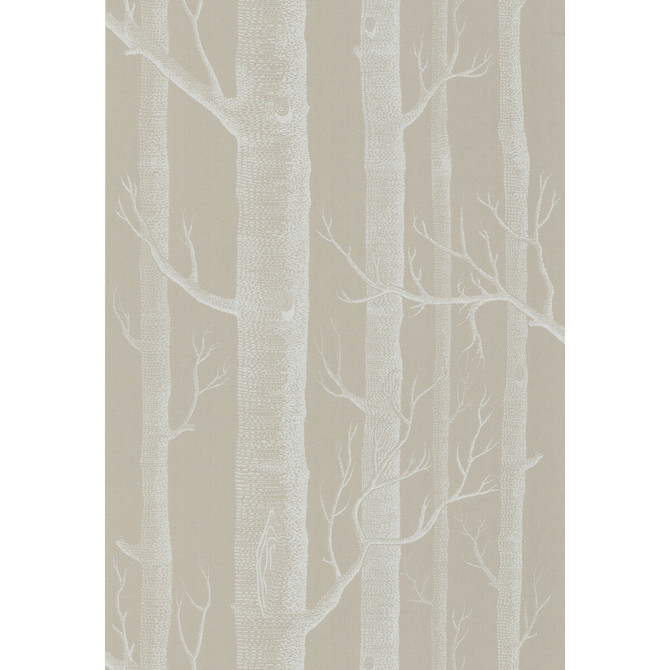 Cole & Son Wallcovering Woods White/Taupe COLE & SON NEW CONTEMPORARY II PAPER - 100% United Kingdom Horizontal: and Vertical: 28.3 20.5 - My Fabric Connection -
