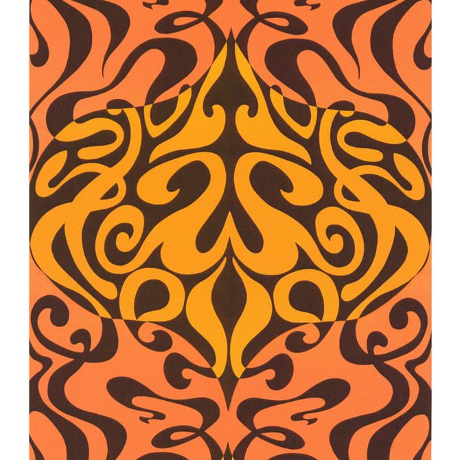 Cole & Son Wallcovering Woodstock Orange COLE & SON NEW CONTEMPORARY II PAPER - 100% United Kingdom - Horizontal: - and Vertical: 21 20.5 - My Fabric Connection -