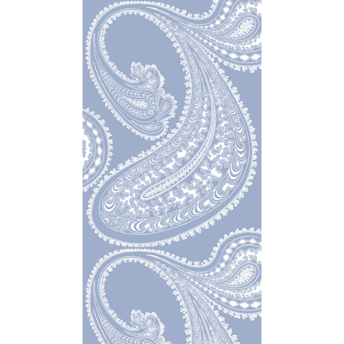 Cole & Son Wallcovering Rajapur Wht/Dk Blue CONTEMPORARY RESTYLED PAPER - 100% United Kingdom Horizontal: 21 and Vertical: 30 21 - My Fabric Connection -