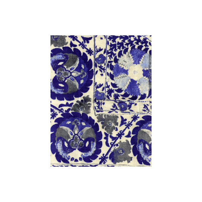 Kravet Couture Fabric Iznik Cobalt ANDREW MARTIN CLARENDON VISCOSE - 100% Italy HEAVY Horizontal: 53.5 and Vertical: 52.25 53.5 - My Fabric Connection -