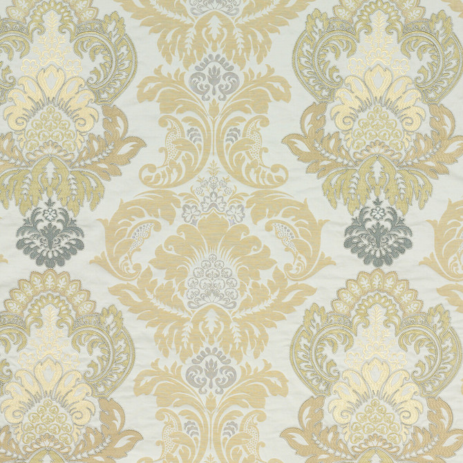 G P & J Baker Fabric Waterford Damask Bronze/Natural SIMPLY DAMASK POLYESTER - 57%;LINEN - 28%;VISCOSE - 15% India - Horizontal: 25.61 and Vertical: 22.852 51.22 - My Fabric Connection -