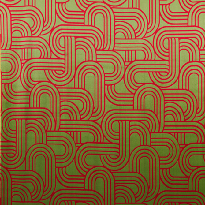 Gaston Y Daniela Fabric Princesa Verde/Frambuesa