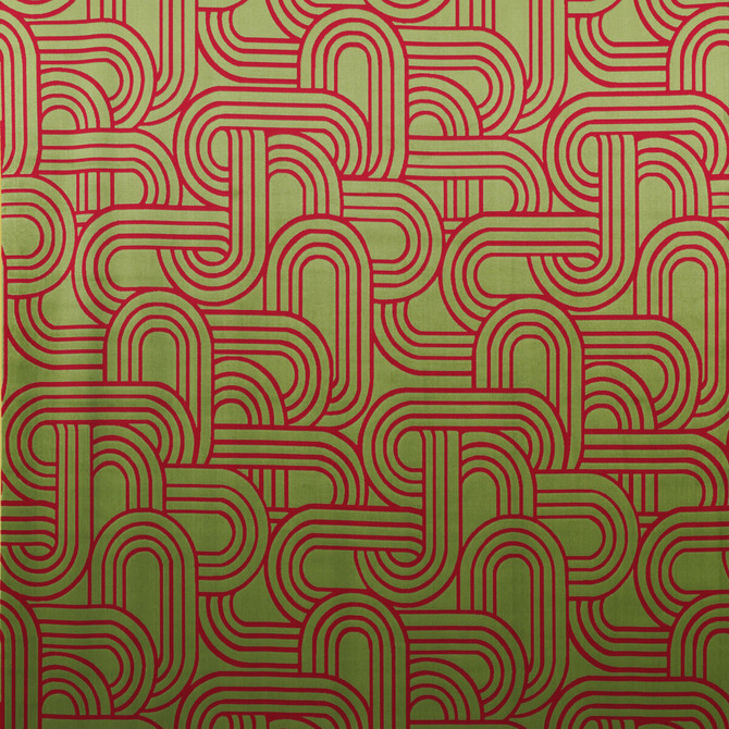 Gaston Y Daniela Fabric Princesa Verde/Frambuesa MADRID ACRYLIC - 64%;POLYESTER - 36% Spain MEDIUM Horizontal: 27.6 and Vertical: 44 55 - My Fabric Connection -