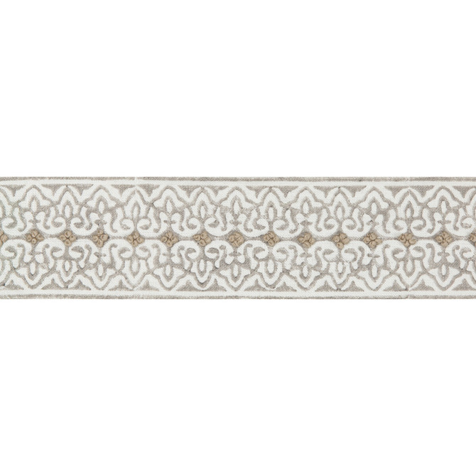 Lee Jofa Trim Paige Tape Pebble WESTPORT TRIMMINGS LINEN - 93%;COTTON - 7% India Horizontal: 2.6 and Vertical: 0.75 2.6 - My Fabric Connection -