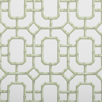 Kravet Couture Wallcovering Bambu Fret Celery