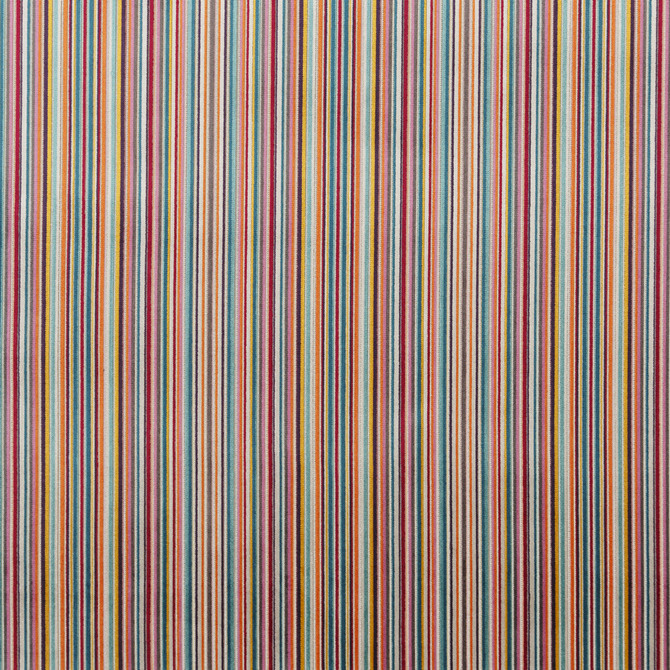 Baker Lifestyle Fabric Samba Stripe Tutti Frutti CARNIVAL VISCOSE - 52%;POLYESTER - 43%;COTTON - 5% Belgium HEAVY Horizontal: 14.184 and Vertical: 55.948 - My Fabric Connection -