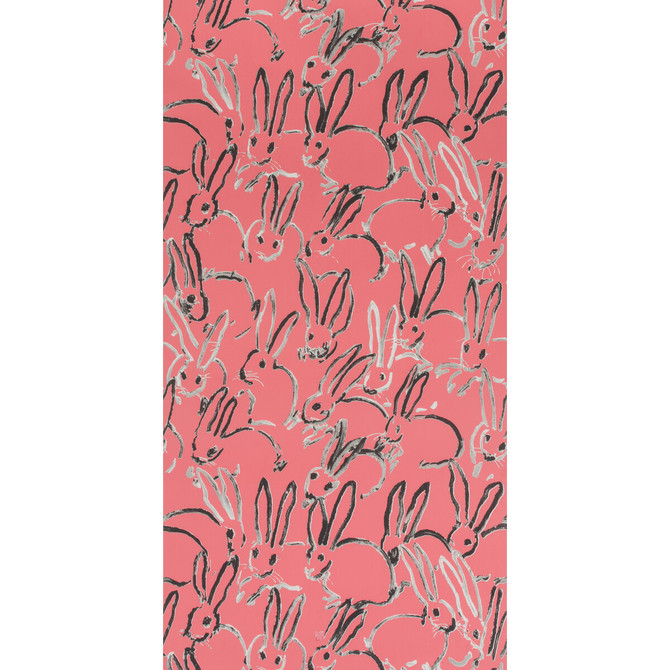 Groundworks Wallcovering Hutch Pink HUNT SLONEM FOR GROUNDWORKS PAPER - 100% United States - Horizontal: 27 and Vertical: 31.75 27 - My Fabric Connection -