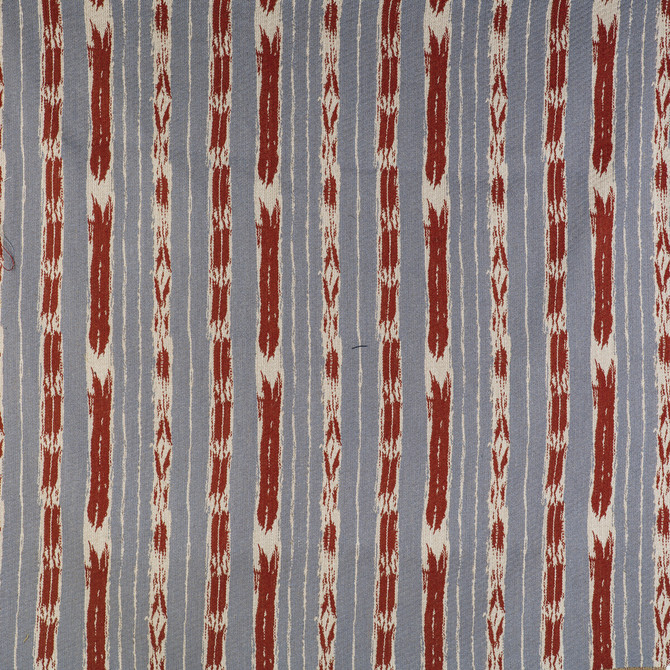 Gaston Y Daniela Fabric Bandas Azul Cielo/Rojo GASTON LIBRERIA ACRYLIC - 58%;COTTON - 36%;LINEN - 6% Turkey HEAVY Horizontal: 13.27 and Vertical: 13 53 - My Fabric Connection -