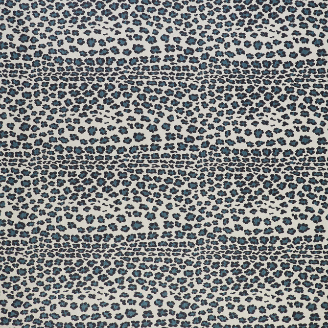 Gaston Y Daniela Fabric Leopardo Azul GASTON LIBRERIA POLYOLEFIN FR - 72%;POLYESTER FR - 28% Spain HEAVY Horizontal: 27.58 and Vertical: 27.58 55 - My Fabric Connection -