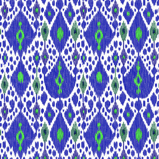 Gaston Y Daniela Fabric Ikat Azul