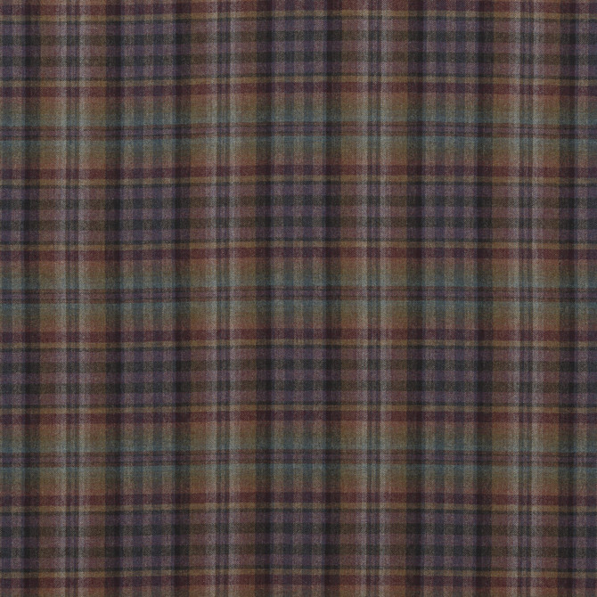 Mulberry Fabric Nevis Teal/Sienna/Mauve FESTIVAL WOOL - 100% United Kingdom HEAVY Horizontal: 9.85 and Vertical: 11.032 59.1 - My Fabric Connection -