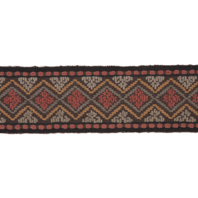 Mulberry Trim Kingscote Russet MODERN COUNTRY COTTON - 80%;JUTE - 20% India Horizontal: 4.00304 and Vertical: 2.10002 4.00304 - My Fabric Connection -