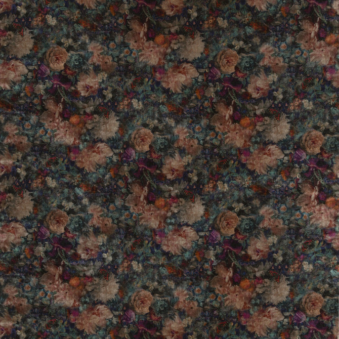 G P & J Baker Fabric Royal Garden Velvet Jewel HISTORIC ROYAL PALACES VISCOSE - 55%;COTTON - 45% Italy HEAVY Horizontal: 27.186 and Vertical: 25.216 53.978 - My Fabric Connection -