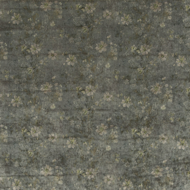 G P & J Baker Fabric Queen'S Garden Velvet Verdigris HISTORIC ROYAL PALACES VISCOSE - 55%;COTTON - 45% Italy HEAVY Horizontal: 27.186 and Vertical: 20.488 53.978 - My Fabric Connection -