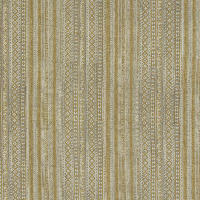 G P & J Baker Fabric Kapisi Ochre Fabric LINEN - 100% India </p><p>Repeat: H: 14.381, V: 5.122 57.524 - My Fabric Connection -