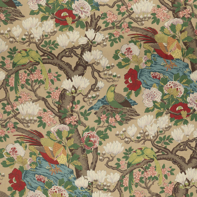 G P & J Baker Fabric Rockbird Signature Multi SIGNATURE PRINTS LINEN - 100% Thailand MEDIUM Horizontal: 48.068 and Vertical: 40.976 48.068 - My Fabric Connection -