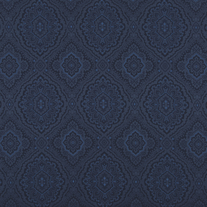 G P & J Baker Fabric Edessa Indigo EAST TO WEST COTTON - 50%;POLYESTER - 32%;VISCOSE - 18% Italy Horizontal: 13.593 and Vertical: 16.942 54.372 - My Fabric Connection -