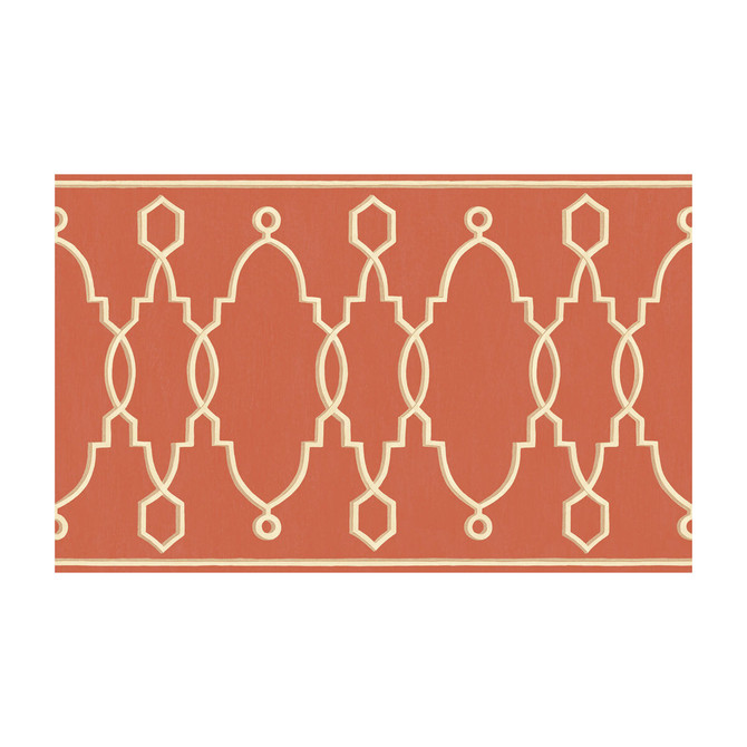 Cole & Son Wallcovering Parterre Border Red - PAPER - 100% United Kingdom - Horizontal: - and Vertical: - 15.7 - My Fabric Connection -