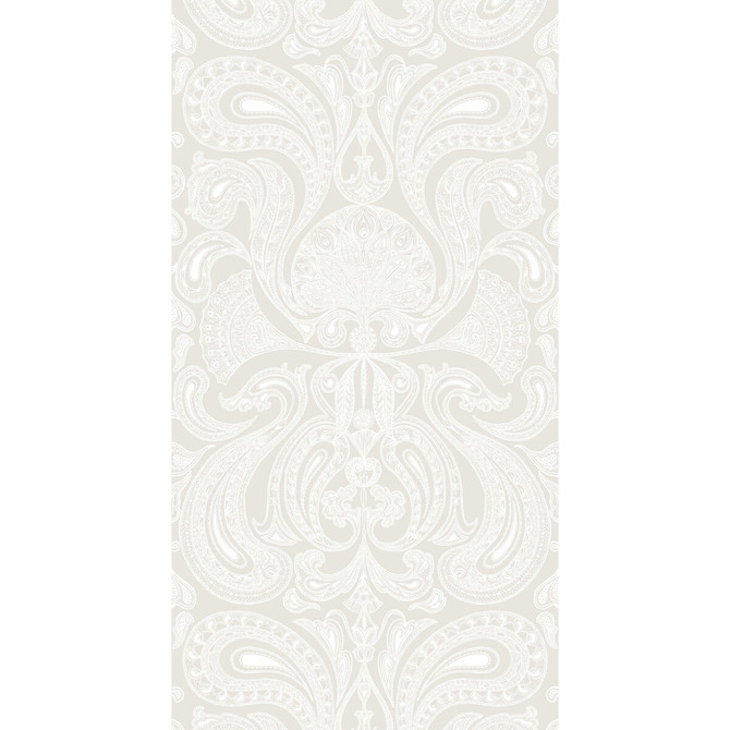 Cole & Son Wallcovering Malabar White CONTEMPORARY RESTYLED PAPER - 100% United Kingdom Horizontal: 21 and Vertical: 30 21 - My Fabric Connection -