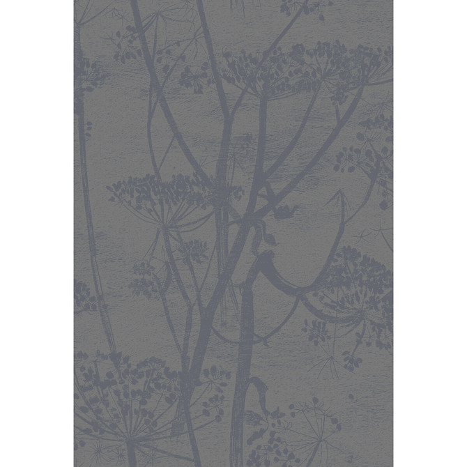 Cole & Son Wallcovering Cow Parsley Gilver/Black CONTEMPORARY RESTYLED PAPER - 100% United Kingdom Horizontal: 21 and Vertical: 30 21 - My Fabric Connection -