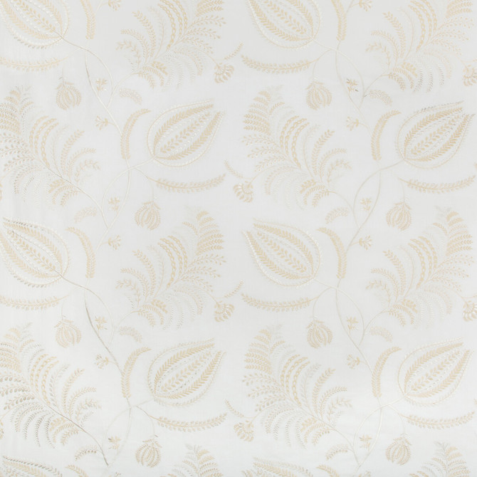 Lee Jofa Fabric Palmero Emb Ivory/Beige WESTPORT COTTON - 40%;LINEN - 29%;SPUN POLYESTER - 18%;VISCOSE - 13% India MEDIUM Horizontal: 25.9 and Vertical: 25.98 51.8 - My Fabric Connection -