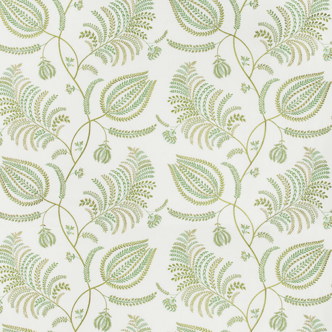 Lee Jofa Fabric Palmero Emb Ivory/Leaf WESTPORT COTTON - 40%;LINEN - 29%;SPUN POLYESTER - 18%;VISCOSE - 13% India MEDIUM Horizontal: 25.9 and Vertical: 25.98 51.8 - My Fabric Connection -