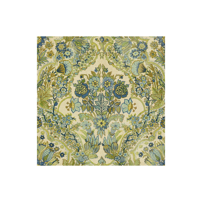 Lee Jofa Fabric Tetbury Blue/Green ROYAL OAK ANNIVERSARY LINEN - 100% Italy - Horizontal: 26.75 and Vertical: 27.5 55 - My Fabric Connection -