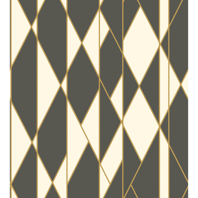 Cole & Son Wallcovering Oblique Black And White Wallcovering PAPER - 100% United Kingdom </p><p>Repeat: H: , V: 30 27 - My Fabric Connection -
