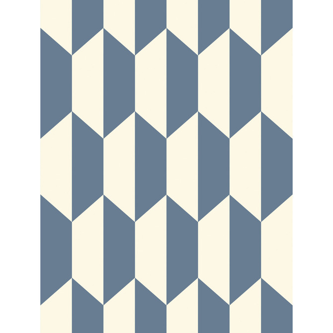 Cole & Son Wallcovering Tile Blue And White Wallcovering PAPER - 100% United Kingdom </p><p>Repeat: H: , V: 13.8 21 - My Fabric Connection -