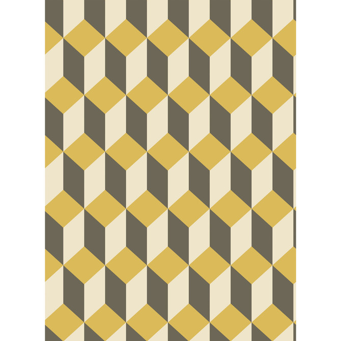 Cole & Son Wallcovering Delano Yellow And Black COLE & SON GEOMETRIC II PAPER - 100% United Kingdom Horizontal: and Vertical: 9.5 21 - My Fabric Connection -