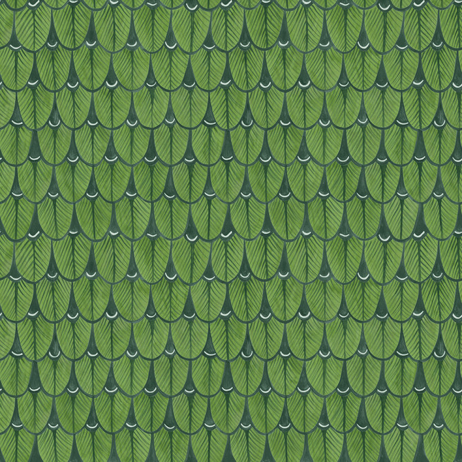 Cole & Son Wallcovering Narina Leaf Green Wallcovering PAPER - 100% United Kingdom </p><p>Repeat: H: , V: 20.5 20.5 - My Fabric Connection -