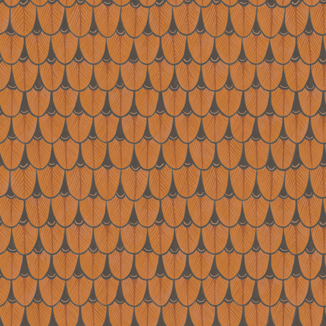 Cole & Son Wallcovering Narina Burnt Orange Wallcovering PAPER - 100% United Kingdom </p><p>Repeat: H: , V: 20.5 20.5 - My Fabric Connection -