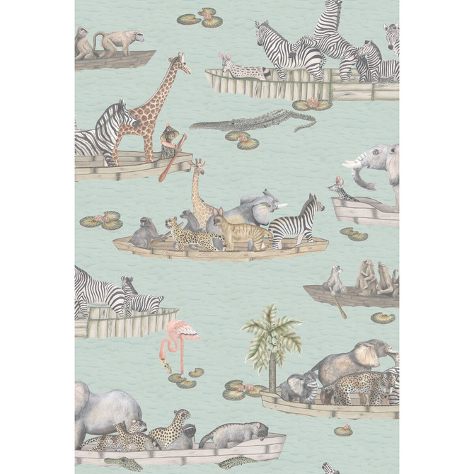 Cole & Son Wallcovering Zambezi Multi-Coloured Wallcovering PAPER - 100% United Kingdom </p><p>Repeat: H: , V: 40.2 27.5 - My Fabric Connection -