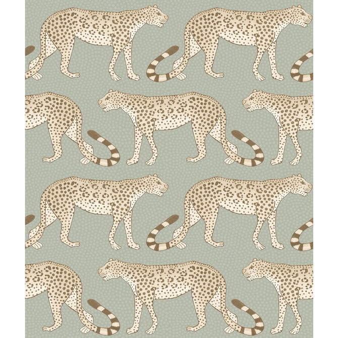 Cole & Son Wallcovering Leopard Walk Olive & White COLE & SON ARDMORE PAPER - 100% United Kingdom - Horizontal: - and Vertical: 12 20.5 - My Fabric Connection -