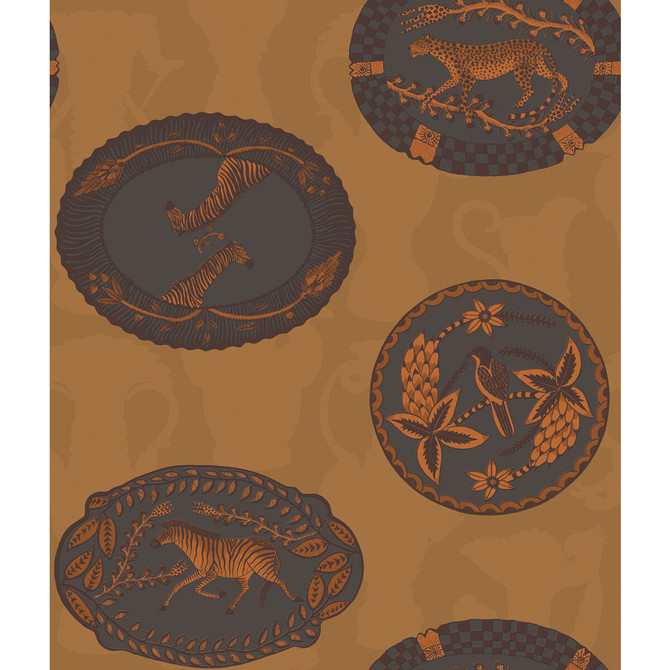 Cole & Son Wallcovering Matrinah Ochre Wallcovering PAPER - 100% United Kingdom </p><p>Repeat: H: , V: 24 20.5 - My Fabric Connection -