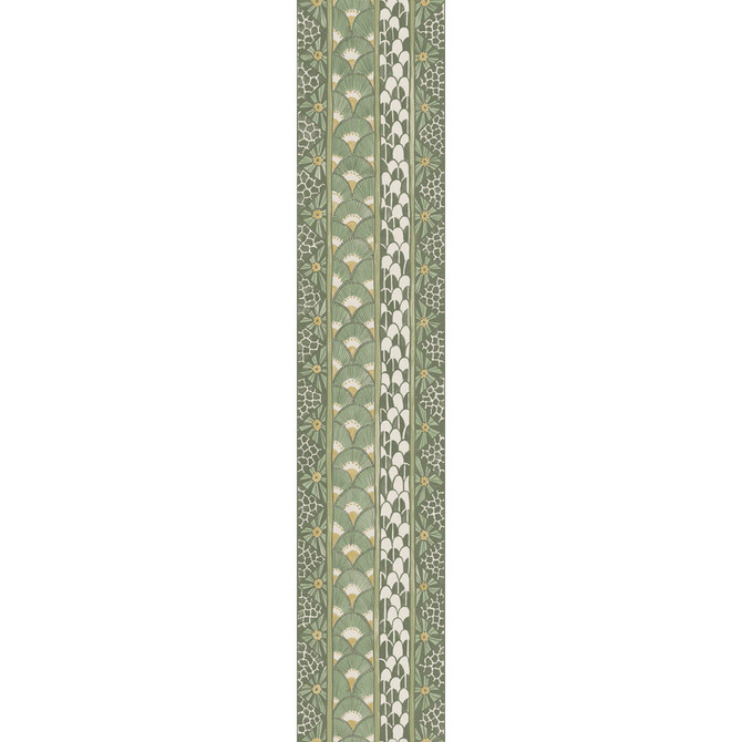 Cole & Son Wallcovering Ardmore Border Olive COLE & SON ARDMORE PAPER - 100% United Kingdom - Horizontal: - and Vertical: 20.5 4 - My Fabric Connection -
