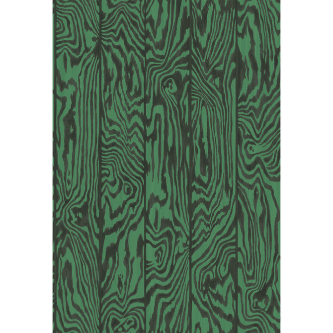 Cole & Son Wallcovering Zebrawood Emerald COLE & SON CURIO PAPER - 100% United Kingdom Horizontal: and Vertical: 30 20.5 - My Fabric Connection -