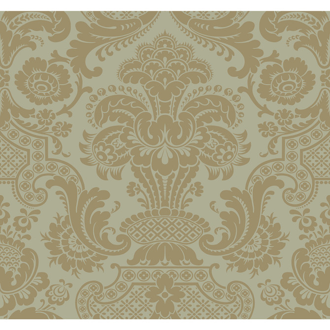 Cole & Son Wallcovering Carmen Cs Khaki Wallcovering PAPER - 100% United Kingdom </p><p>Repeat: H: , V: 25.25 27 - My Fabric Connection -