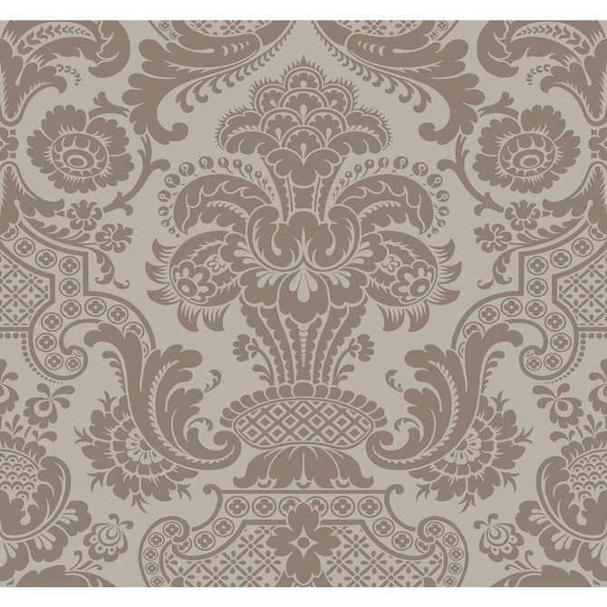 Cole & Son Wallcovering Carmen Cs Mole COLE & SON MARIINSKY DAMASK PAPER - 100% United Kingdom Horizontal: and Vertical: 25.25 27 - My Fabric Connection -