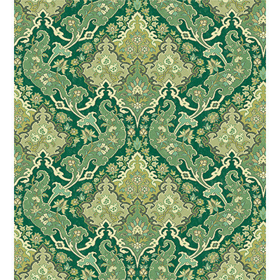 Cole & Son Wallcovering Pushkin Forest Green