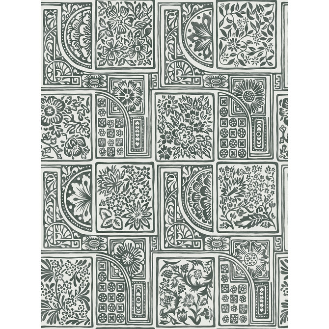 Cole & Son Wallcovering Bellini Black & White Wallcovering PAPER - 100% United Kingdom </p><p>Repeat: H: , V: 27.5 20.5 - My Fabric Connection -