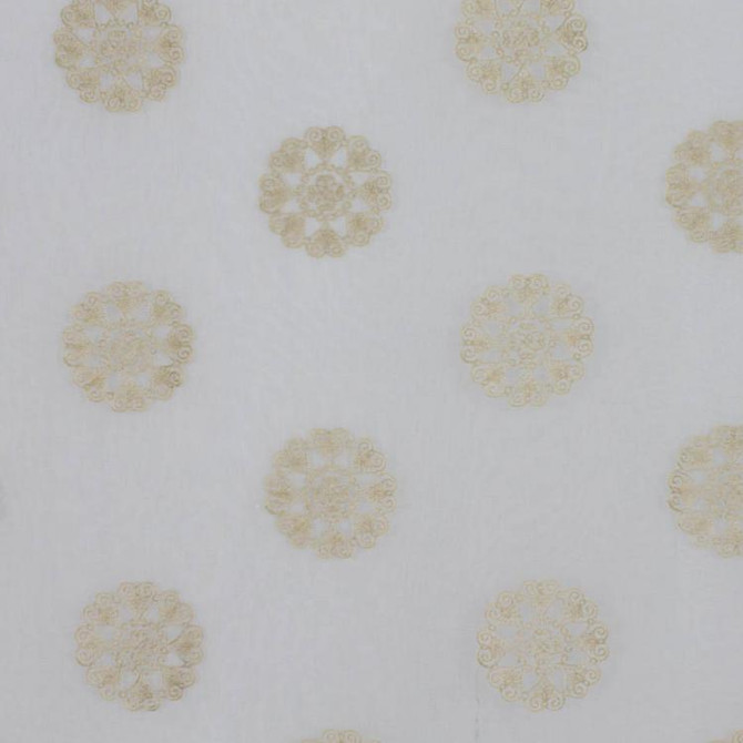 RM CoCo Fabric Mumbai Latte Window Dressing 100% POLYESTER GROUND 100 COTT E - Machine washable Horizontal: 16 and Vertical: 11.5 52 - My Fabric Connection -