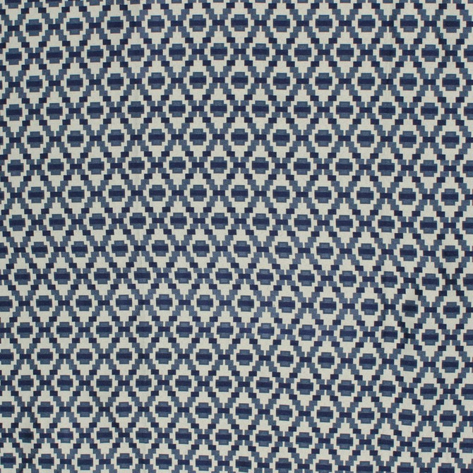 RM CoCo Fabric Step Up Trellis Indigo Finishing Touches Vol 9 61% Polyester 39% Rayon See Sample 15000 Horizontal: 2.25 and Vertical: 3 54 - My Fabric Connection -