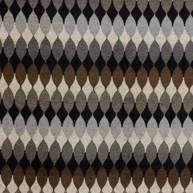 RM CoCo Fabric Roxy Charcoal Finishing Touches Vol 11 100% Polyester - Cool wash w/ care, no bleach Horizontal: 1.75 and Vertical: 15 54 - My Fabric Connection -