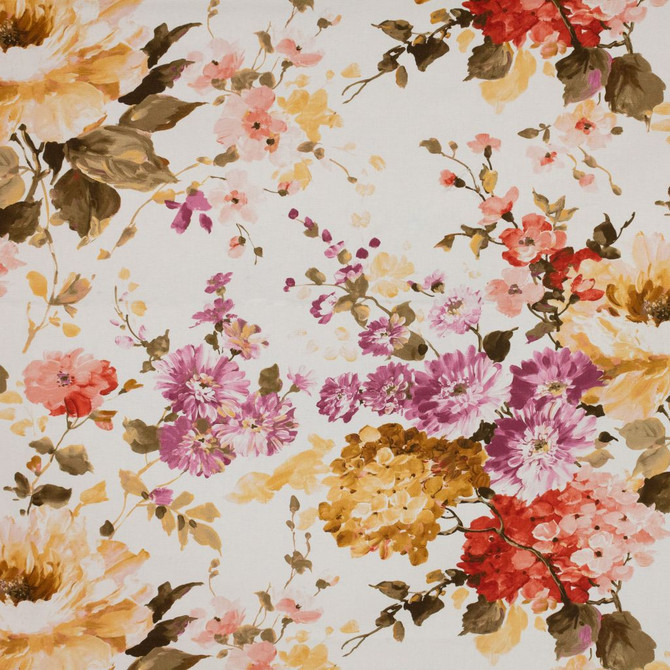RM CoCo Fabric Chelsea Garden Peach Glow Inspired Living Vol 14 100% Cotton See Sample 0 Horizontal: 27.16 and Vertical: 23.63 55 - My Fabric Connection -