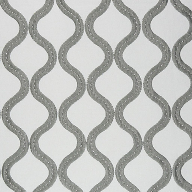 RM CoCo Fabric Go With The Flow Gray Flying Colors Vol. I - Wesco 85% Cotton 12% Polyester 3% Zari See Sample 0 Horizontal: 3.75 and Vertical: 3.75 53 - My Fabric Connection -