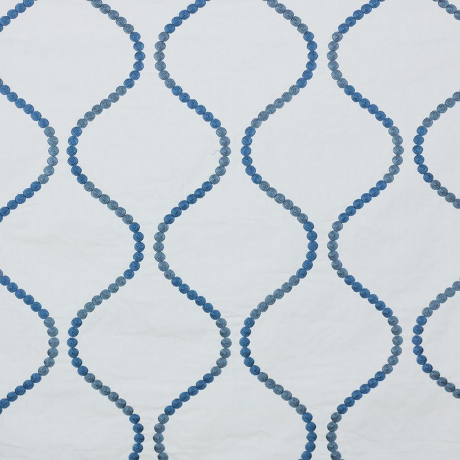 RM CoCo Fabric Button Trellis Mood Indigo
