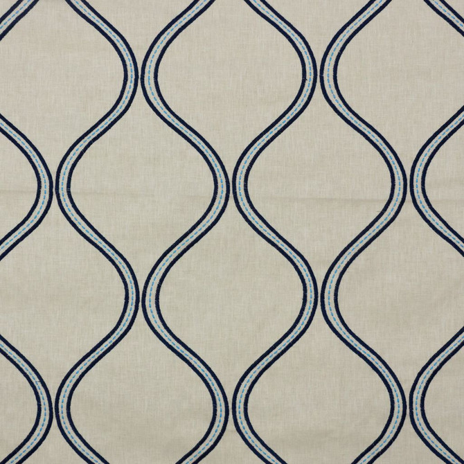 RM CoCo Fabric Stitchery Trellis Cobalt 2018 Spring - Prive Collection 60% Polyester 40% Cotton Embroidery: 100% Polyester See Sample 0 Horizontal: 9 and Vertical: 11.5 55 - My Fabric Connection -