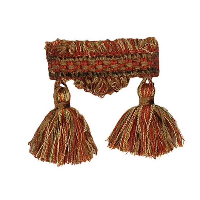 RM CoCo Fabric T1114 TASSEL FRINGE SANTA FE BRICK TASSEL FRG